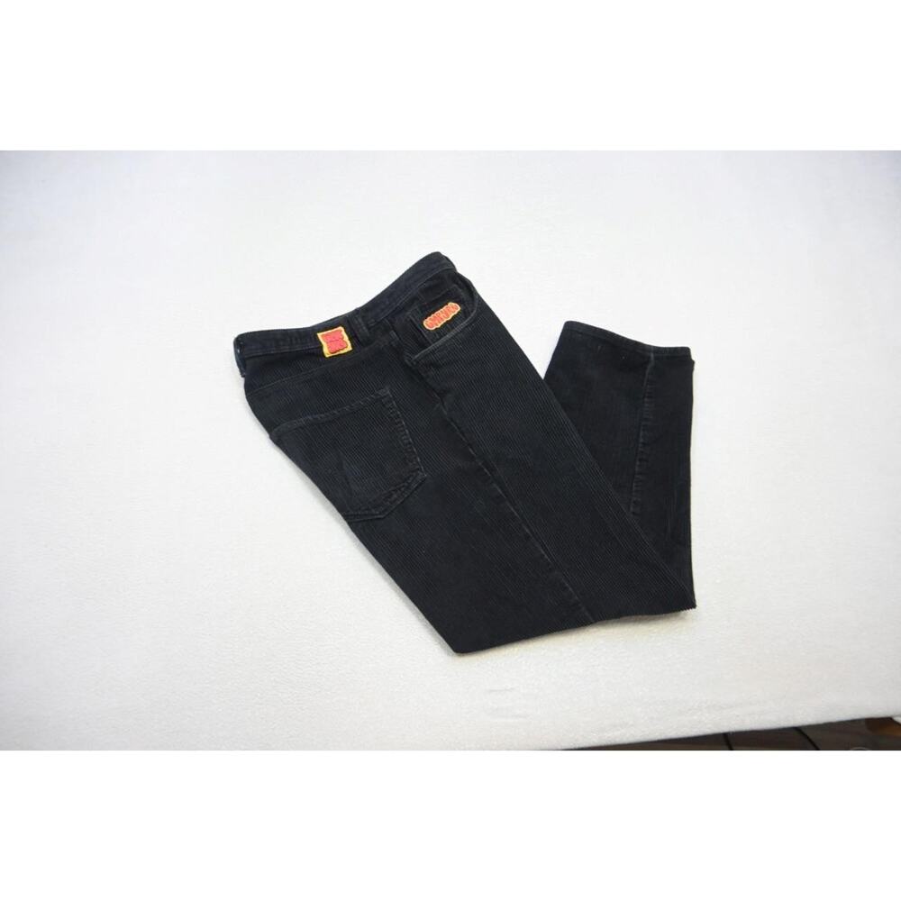 VTG‎ Empyre Corduroy Dress Pants Black Flat Front Mens Size 30 x 28